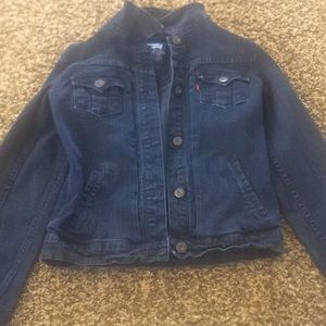 Dark blue jean jacket